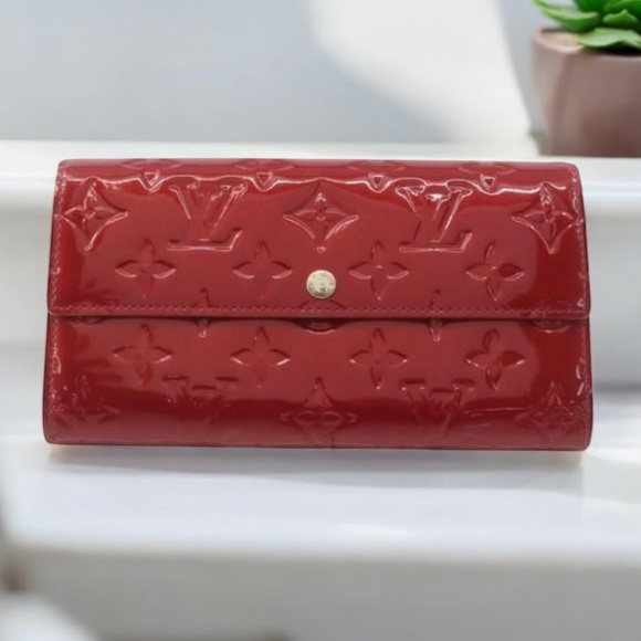 Louis Vuitton Red Patent Leather Wallet - Picture 1 of 5